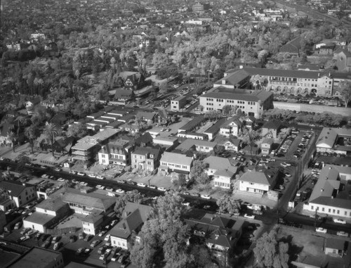 USC Fraternity Row, 28th Street, looking north