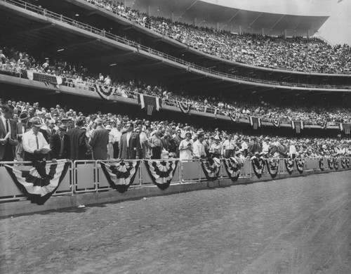 Crowd at Dodger Stadium