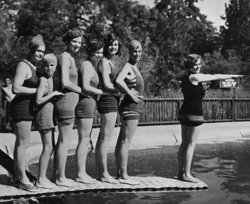 Swimmers at Camp Radford