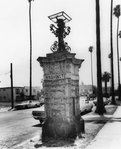 Washington Boulevard and West Adams Park St. marker