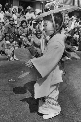 Little participant in Little Tokyo parade