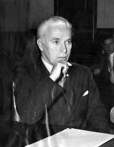 Charlie Chaplin during trial