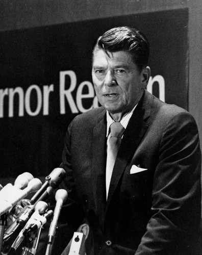 Reagan opens re-election campaign, Newport Beach