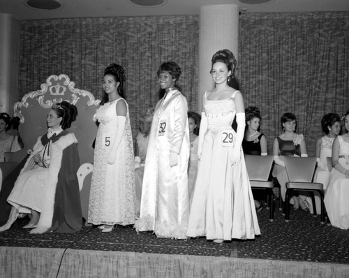 Beauty pageant winners smile for the camera