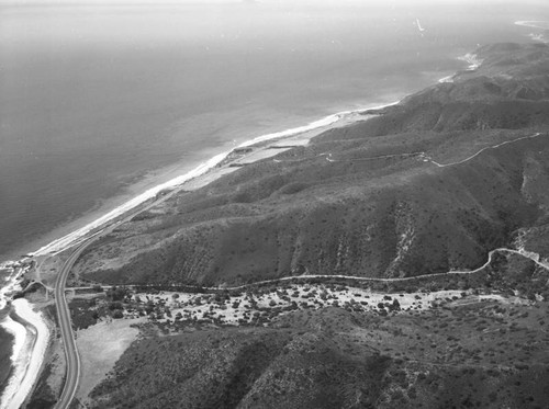 Leo Carrillo State Park, Pacific Coast Highway, looking southwest