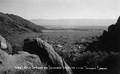 Palm Springs and Colorado Desert panorama