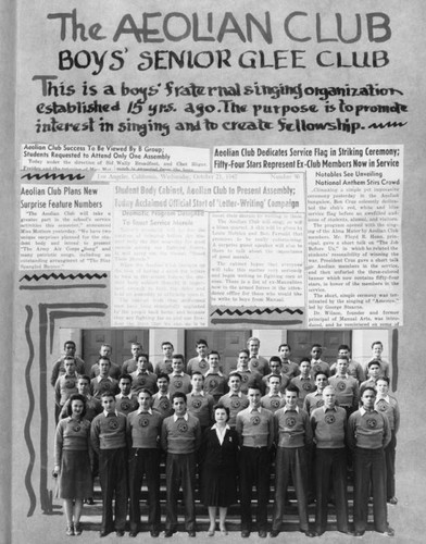 Manual Arts glee club