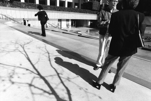 Shadows and light at California Plaza