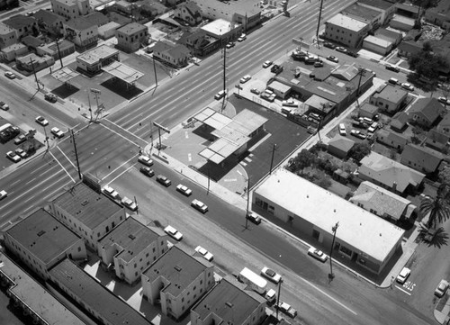 Richfield and Mobil filling stations