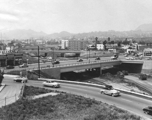 View looking west from Western Avenue