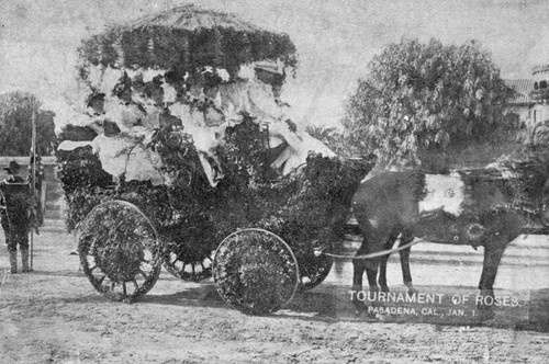 Early Tournament of Roses Parade carriages