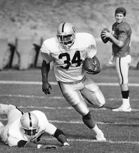 Jackson at Raiders camp