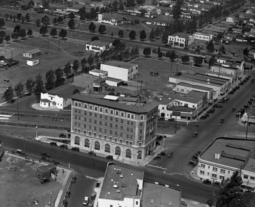 Aerial view, Culver City Hotel