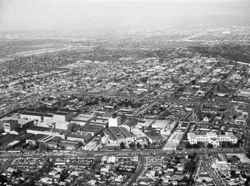 Metro Goldwyn Mayer Studios, Culver Boulevard, looking northwest