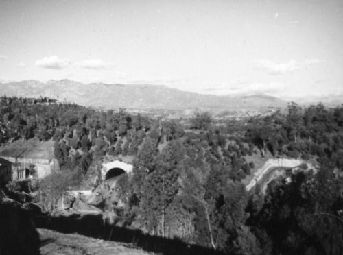 View of the Figueroa Street tunnels