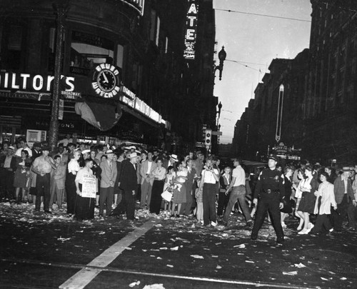 Celebrating V-J Day in L.A