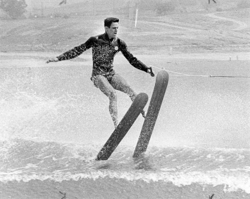 Water skiers compete at Hansen derby