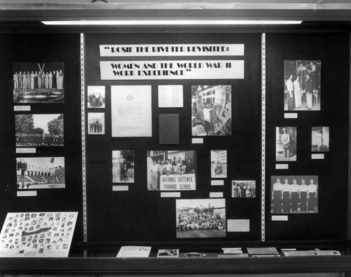 Female war worker exhibit