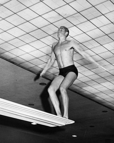 Valley College's Bob Whitworth in diving finals