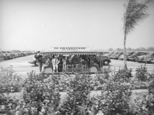 Hollywood Park parking lot shuttle