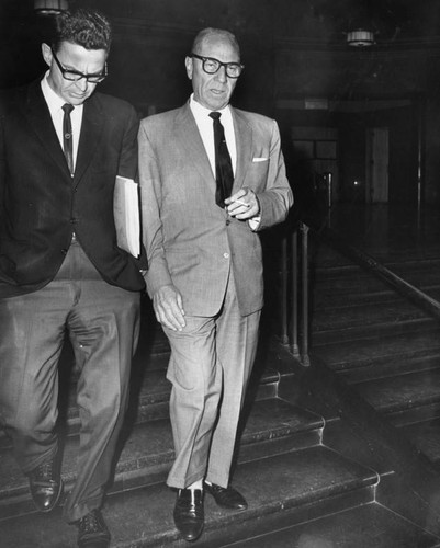 Zeppo Marx testifies in Friars Club investigation