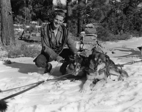 Dog sled at Mammoth Ranger Station