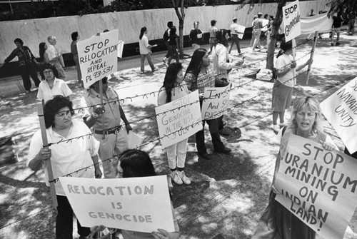 Marching in support of Indian rights