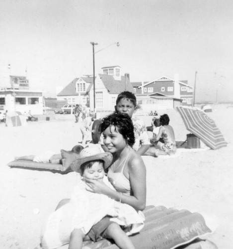 Children at Santa Monica Beach