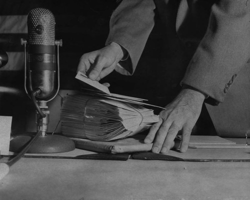 Stacks of mail received by House Committee