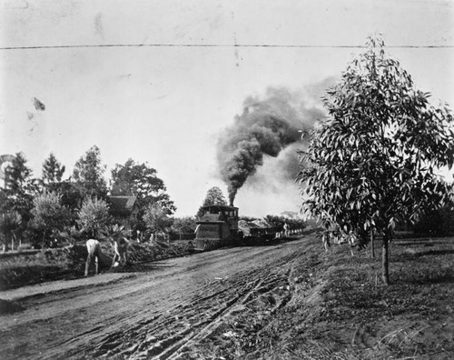 Grading for Pacific Electric Railway