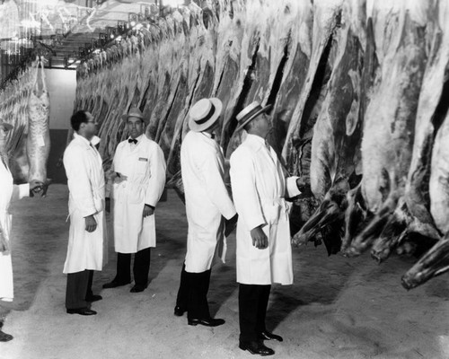 Inspecting beef