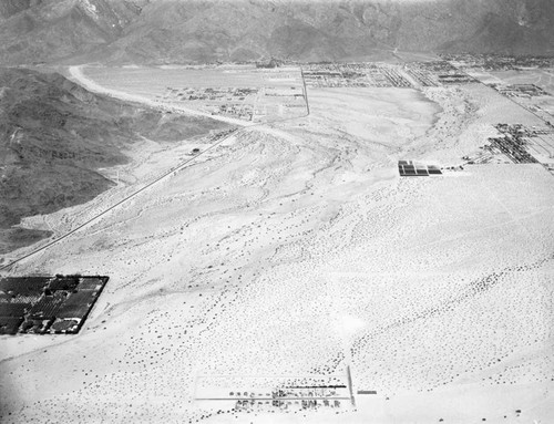 Palm Springs flood control area, looking west