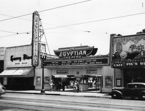 Across the street, Egyptian Theatre