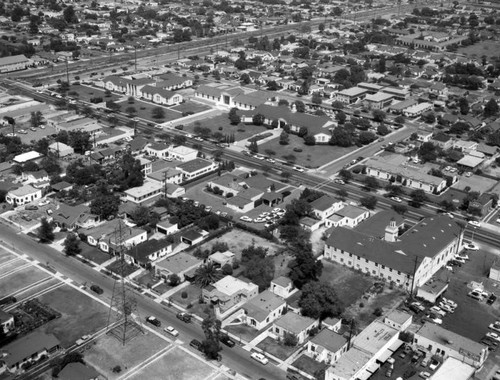 Ardmore Avenue and Firestone Boulevard, looking northeast