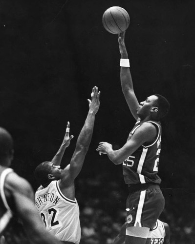 Danny Manning and Magic Johnson