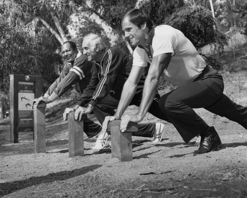 Bradley and friends test new jogging course