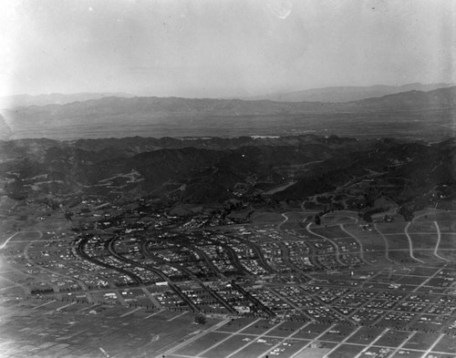 Aerial view of Beverly Hills