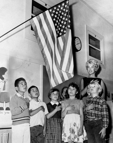 Flag salute, Elysian Heights School