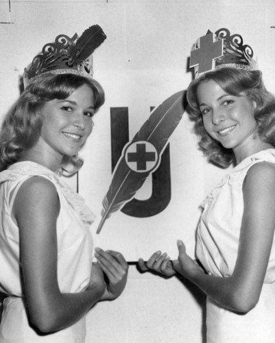 Sandra and Susan, Red Cross volunteers