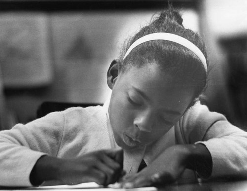 Pio Pico Library, girl with headband