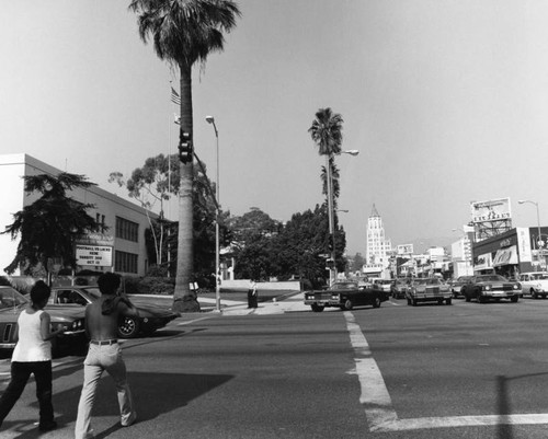 Sunset Boulevard and Highland Avenue