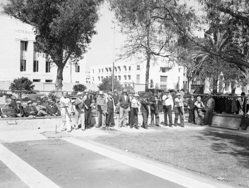 Horseshoe pitching in Long Beach