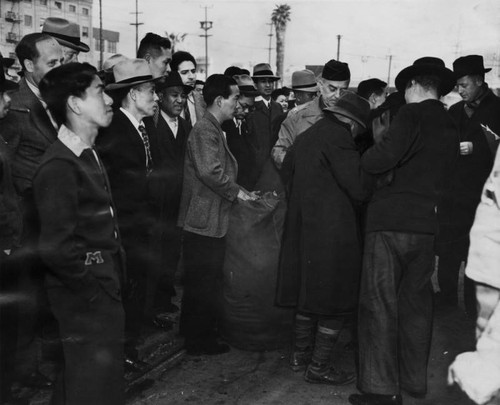 Japanese leaving for internment camp