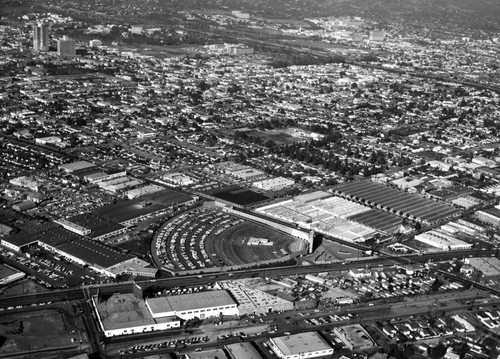 Olympic Drive-In, Los Angeles, looking north