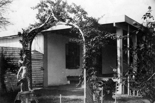 William Wolfskill adobe and garden arbor — Calisphere