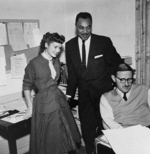 Debbie Reynolds and Joe Adams at MGM Studios