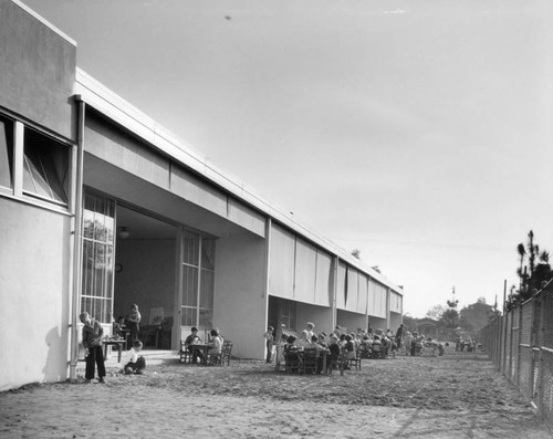 Corona Avenue School, outdoor classes