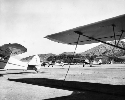 Parked planes from pattern