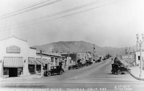 Commercial street in Tujunga