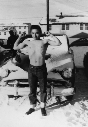 Japanese American in snow